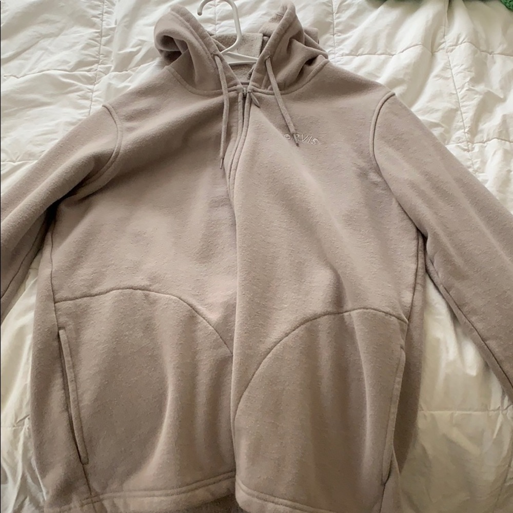 orvis zip up hoodie